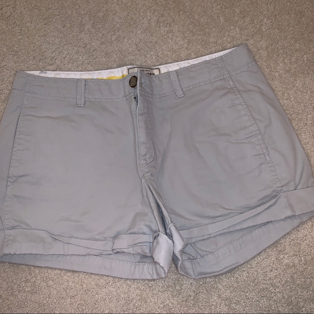 gray cotton shorts